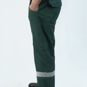 Calça meio cós e meio elastico com faixas, cor sob encomenda