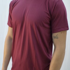 Camiseta Slim PV masculina m. curta, cor vinho